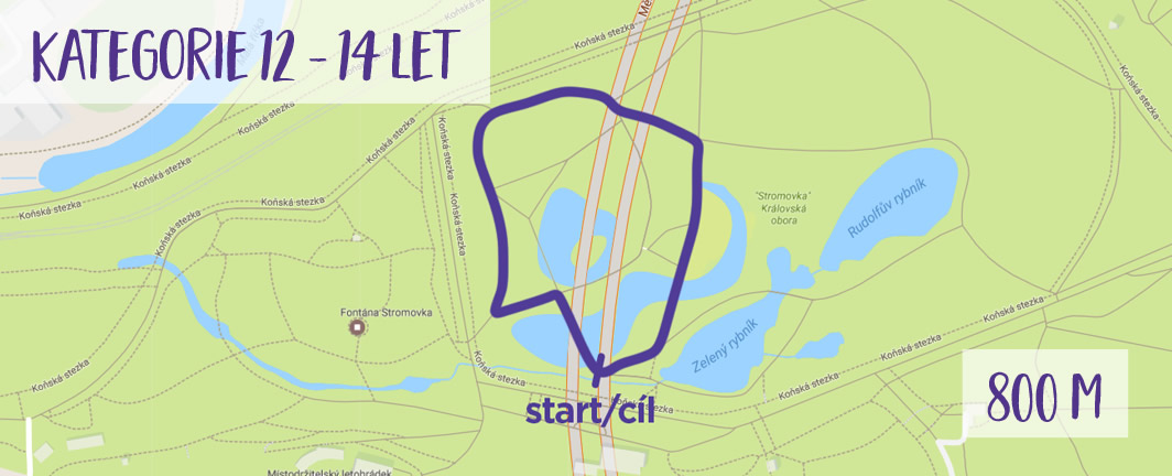 mapa běhu